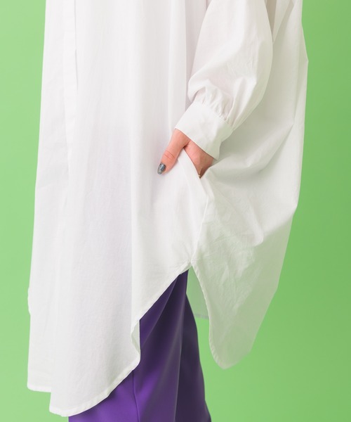 Dignite collier（ディニテコリエ）の「Dignite collier ギャザーシャツ（シャツ/ブラウス・レディース・ホワイト/イエロー・FREE）」の14枚目の写真