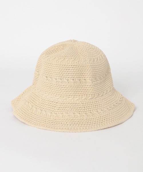 KBF(ケイビーエフ)の「ワイヤーブリムチューリップHAT(ハット・レディース・ベージュ/アイボリー・ONE)」の6枚目の写真