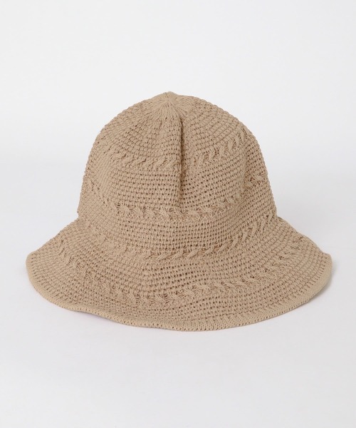 KBF(ケイビーエフ)の「ワイヤーブリムチューリップHAT(ハット・レディース・ベージュ/アイボリー・ONE)」の7枚目の写真