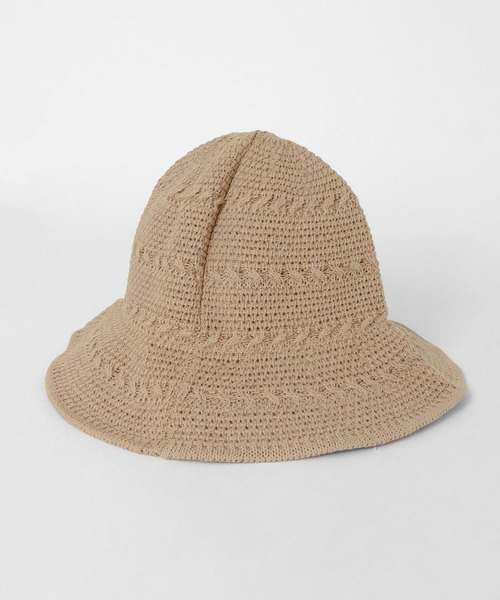KBF(ケイビーエフ)の「ワイヤーブリムチューリップHAT(ハット・レディース・ベージュ/アイボリー・ONE)」の8枚目の写真