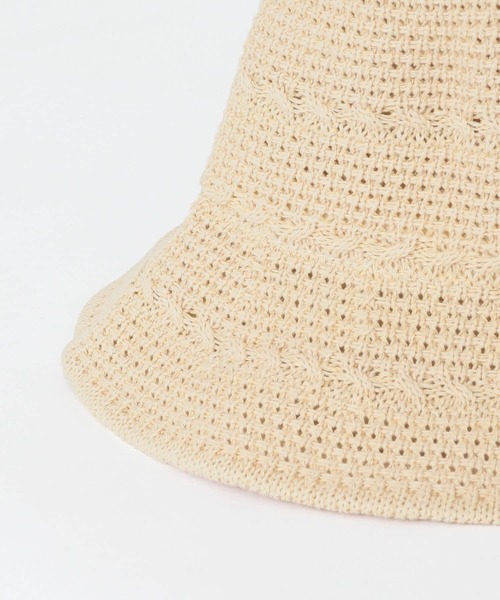 KBF(ケイビーエフ)の「ワイヤーブリムチューリップHAT(ハット・レディース・ベージュ/アイボリー・ONE)」の11枚目の写真
