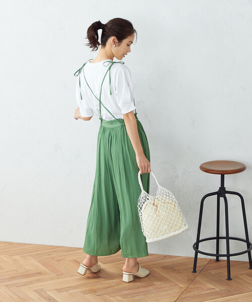 COMME CA ISM(コムサイズム)の「ボリュームスリーブ カットソー(Tシャツ/カットソー・レディース・ホワイト/パープル/チャコール・MEDIUM/LARGE)」の5枚目の写真