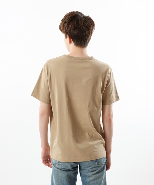 Champion(チャンピオン)の「【Champion/チャンピオン】メンズ ベーシック ショートスリーブTシャツ(Tシャツ/カットソー・メンズ・グレー/ベージュ/グリーン系その他/ホワイト×パープル/バーガンディー/ネイビー/ホワイト×グリーン/ブラック・MEDIUM/LARGE/XX-LARGE/X-LARGE)」の13枚目の写真