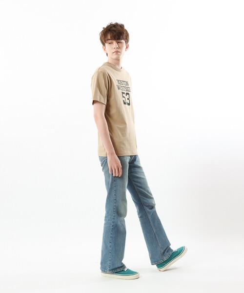 Champion(チャンピオン)の「【Champion/チャンピオン】メンズ ベーシック ショートスリーブTシャツ(Tシャツ/カットソー・メンズ・グレー/ベージュ/グリーン系その他/ホワイト×パープル/バーガンディー/ネイビー/ホワイト×グリーン/ブラック・MEDIUM/LARGE/XX-LARGE/X-LARGE)」の15枚目の写真