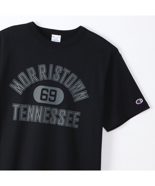 Champion(チャンピオン)の「【Champion/チャンピオン】メンズ ベーシック ショートスリーブTシャツ(Tシャツ/カットソー・メンズ・グレー/ベージュ/グリーン系その他/ホワイト×パープル/バーガンディー/ネイビー/ホワイト×グリーン/ブラック・MEDIUM/LARGE/XX-LARGE/X-LARGE)」の20枚目の写真