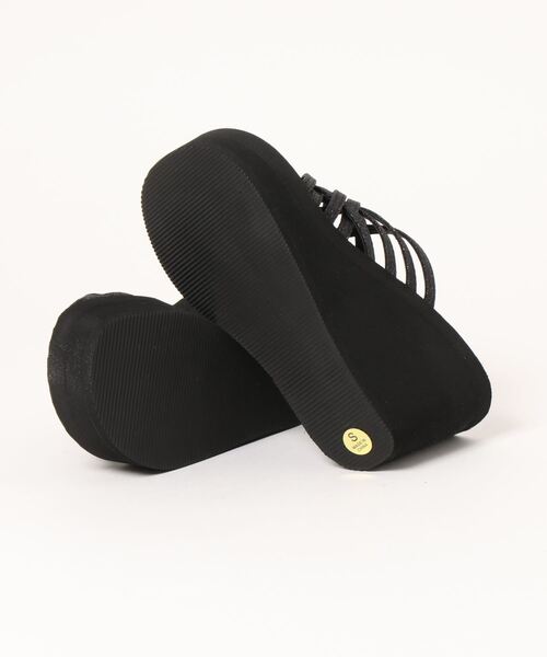 San-ai Resort 三愛水着楽園（サンアイリゾート　サンアイミズギラクエン）の「グリッター厚底ビーチサンダル【San-ai Resort（サンアイリゾート）】（サンダル・レディース・ホワイト/ブラック/グレー系その他・SMALL/MEDIUM/LARGE）」の5枚目の写真