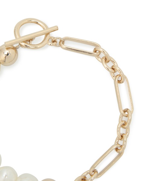 ROPE' PICNIC（ロペピクニック）の「変型パール×メタルブレスレット（ブレスレット・レディース・ゴールド/ゴールド系その他・FREE）」の4枚目の写真