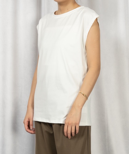 Loco Ocean(ロコオーシャン)の「フレンチスリーブTシャツ/タンクトップ(Tシャツ/カットソー・レディース・ブラック/ネイビー/オフホワイト/イエロー・L/M)」の15枚目の写真