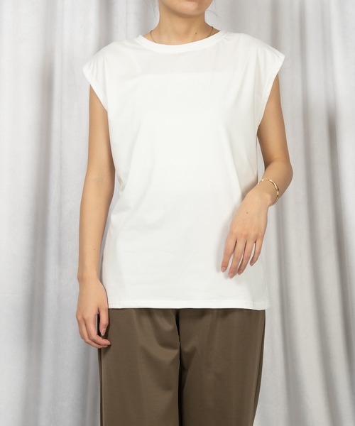 Loco Ocean(ロコオーシャン)の「フレンチスリーブTシャツ/タンクトップ(Tシャツ/カットソー・レディース・ブラック/ネイビー/オフホワイト/イエロー・L/M)」の16枚目の写真
