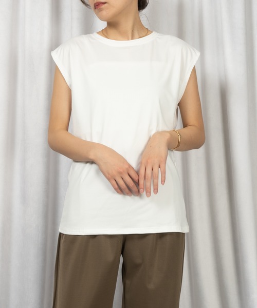 Loco Ocean(ロコオーシャン)の「フレンチスリーブTシャツ/タンクトップ(Tシャツ/カットソー・レディース・ブラック/ネイビー/オフホワイト/イエロー・L/M)」の18枚目の写真