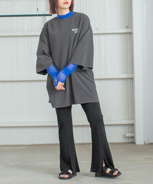 PBLIM(ページボーイリム)の「PAGEBOYLIM/センタースリットフレアパンツ(スラックス・レディース・ブラック/レッド・FREE)」の11枚目の写真