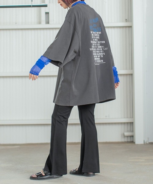 PBLIM(ページボーイリム)の「PAGEBOYLIM/センタースリットフレアパンツ(スラックス・レディース・ブラック/レッド・FREE)」の12枚目の写真