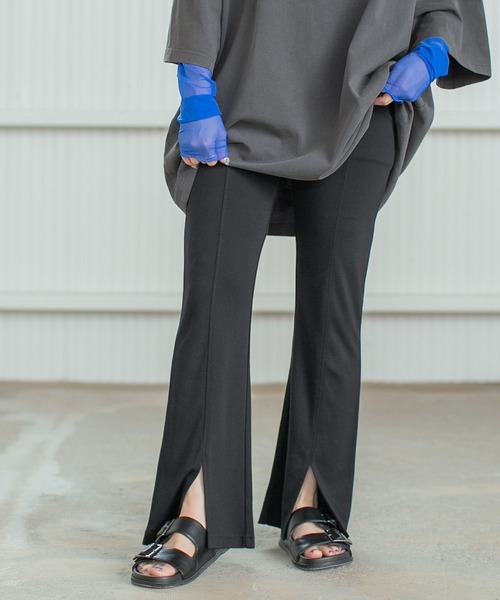 PBLIM(ページボーイリム)の「PAGEBOYLIM/センタースリットフレアパンツ(スラックス・レディース・ブラック/レッド・FREE)」の14枚目の写真