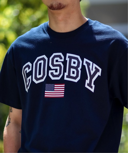 GERRY(ジェリー)の「【GERRY COSBY / ジェリー コスビー】 80s logo crew tee(Tシャツ/カットソー・メンズ・ネイビー/グレー・MEDIUM/LARGE)」の1枚目の写真