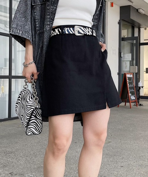 PAGEBOY(ページボーイ)の「ツイルミニスカート(スカート・レディース・ブラック/オフホワイト/ブルー・FREE)」の8枚目の写真