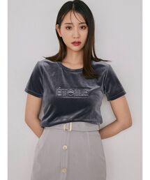 RESEXXY | エンボスロゴベロアTシャツ(Tシャツ/カットソー)
