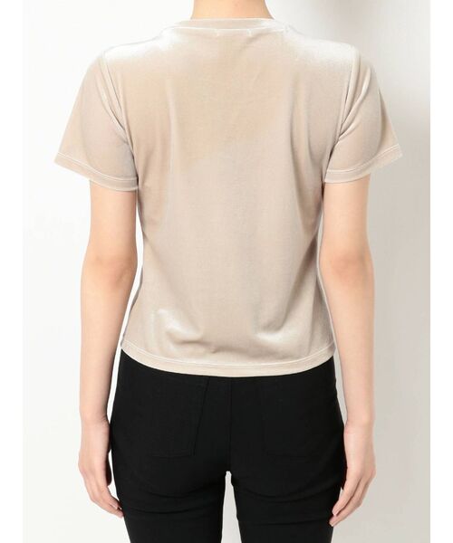 RESEXXY(リゼクシー)の「エンボスロゴベロアTシャツ(Tシャツ/カットソー・レディース・ピンク/ブルー/ベージュ・FREE)」の15枚目の写真