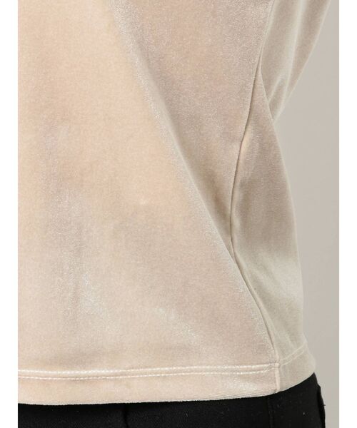 RESEXXY(リゼクシー)の「エンボスロゴベロアTシャツ(Tシャツ/カットソー・レディース・ピンク/ブルー/ベージュ・FREE)」の18枚目の写真