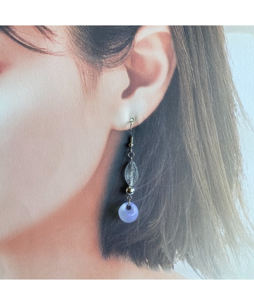 tone(トーン)の「【-lensa-】クリアなピアス(MA)(ピアス(両耳用)・レディース・クリア・FREE)」の6枚目の写真
