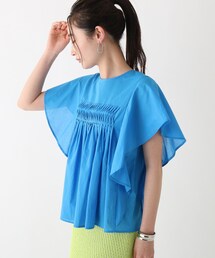 OPAQUE.CLIP | 【C】コットンローンピンタックフレアブラウス【WEB限定サイズ】(シャツ/ブラウス)