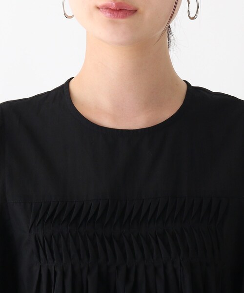 OPAQUE.CLIP（オペークドットクリップ）の「◆【C】コットンローンピンタックフレアブラウス【WEB限定サイズ】（シャツ/ブラウス・レディース・ライトブルー/ブラック/キャメル・40/38/36）」の7枚目の写真