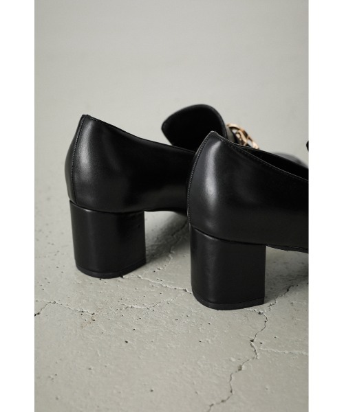 AZUL by moussy（アズールバイマウジー）の「GOLD METAL LOAFER/ゴールドメタルローファー（ローファー・レディース・ブラック・X-LARGE/SMALL/LARGE/MEDIUM）」の13枚目の写真