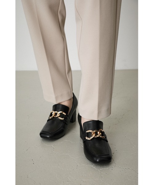 AZUL by moussy（アズールバイマウジー）の「GOLD METAL LOAFER/ゴールドメタルローファー（ローファー・レディース・ブラック・X-LARGE/SMALL/LARGE/MEDIUM）」の15枚目の写真