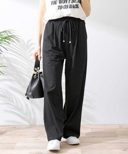 URBAN RESEARCH Sonny Label（アーバンリサーチサニーレーベル）の「イージーワンタックパンツ（その他パンツ・レディース・ベージュ系その他/ベージュ/ブラック・FREE）」の9枚目の写真