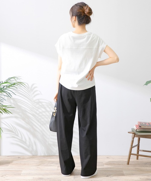 URBAN RESEARCH Sonny Label（アーバンリサーチサニーレーベル）の「イージーワンタックパンツ（その他パンツ・レディース・ベージュ系その他/ベージュ/ブラック・FREE）」の13枚目の写真