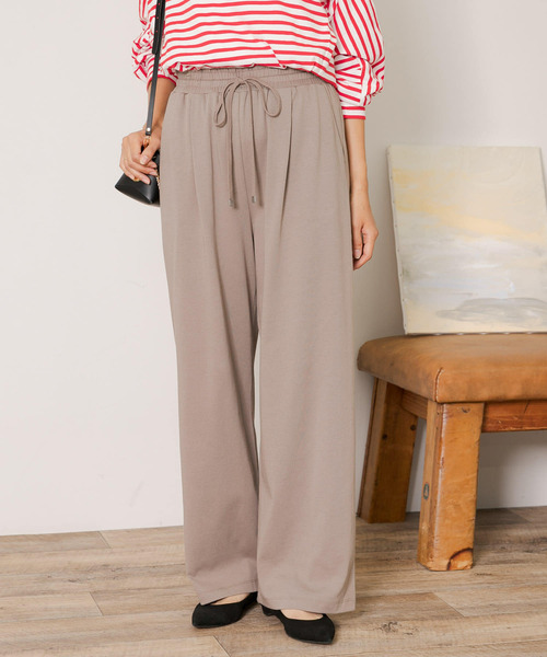 URBAN RESEARCH Sonny Label（アーバンリサーチサニーレーベル）の「イージーワンタックパンツ（その他パンツ・レディース・ベージュ系その他/ベージュ/ブラック・FREE）」の17枚目の写真