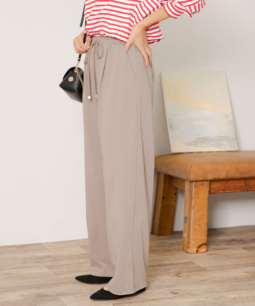 URBAN RESEARCH Sonny Label（アーバンリサーチサニーレーベル）の「イージーワンタックパンツ（その他パンツ・レディース・ベージュ系その他/ベージュ/ブラック・FREE）」の21枚目の写真