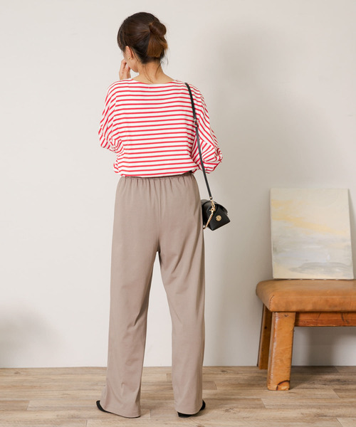 URBAN RESEARCH Sonny Label（アーバンリサーチサニーレーベル）の「イージーワンタックパンツ（その他パンツ・レディース・ベージュ系その他/ベージュ/ブラック・FREE）」の14枚目の写真