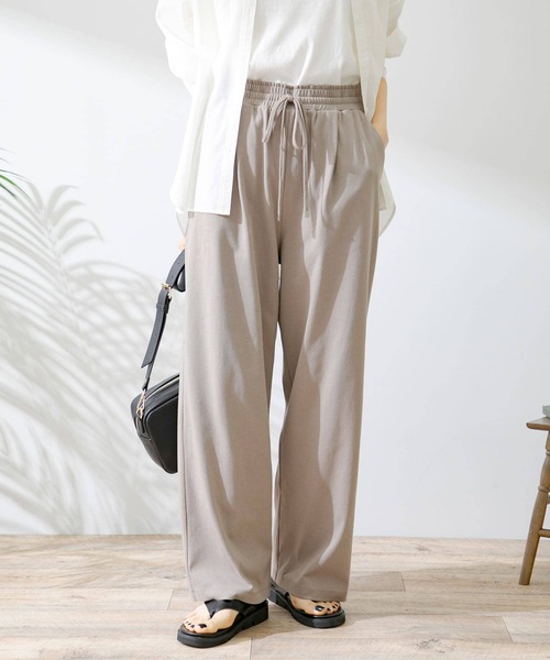 URBAN RESEARCH Sonny Label（アーバンリサーチサニーレーベル）の「イージーワンタックパンツ（その他パンツ・レディース・ベージュ系その他/ベージュ/ブラック・FREE）」の18枚目の写真