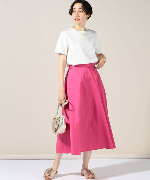 NOLLEY’S Sophi(ノーリーズソフィ)の「sophi BASIC MUJI-T(Tシャツ/カットソー・レディース・ベビーピンク/サックスブルー/オフホワイト/チャコールグレー・38)」の14枚目の写真