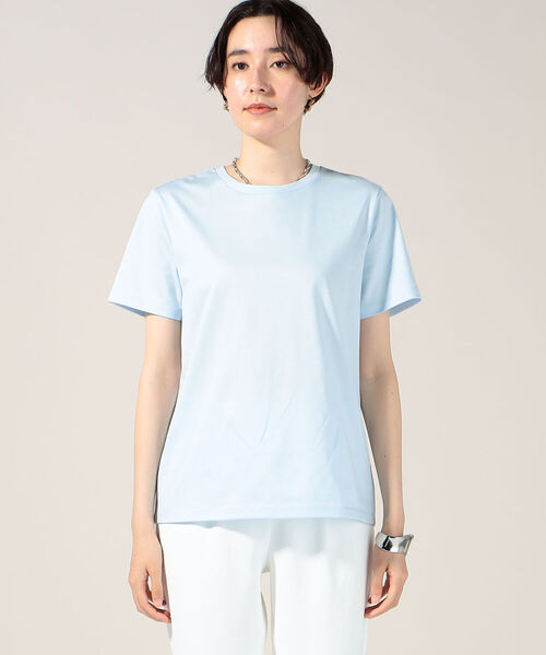 NOLLEY’S Sophi(ノーリーズソフィ)の「sophi BASIC MUJI-T(Tシャツ/カットソー・レディース・ベビーピンク/サックスブルー/オフホワイト/チャコールグレー・38)」の16枚目の写真