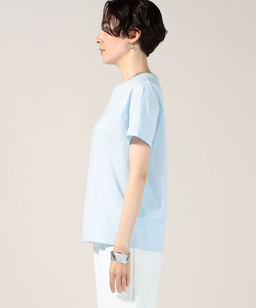 NOLLEY’S Sophi(ノーリーズソフィ)の「sophi BASIC MUJI-T(Tシャツ/カットソー・レディース・ベビーピンク/サックスブルー/オフホワイト/チャコールグレー・38)」の18枚目の写真