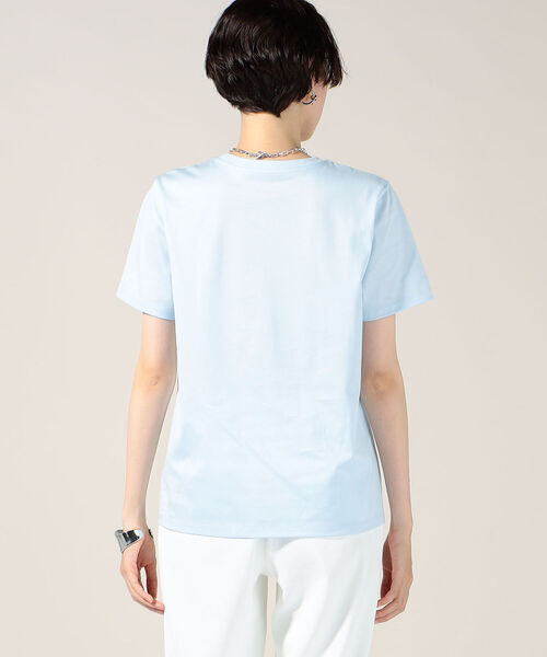 NOLLEY’S Sophi(ノーリーズソフィ)の「sophi BASIC MUJI-T(Tシャツ/カットソー・レディース・ベビーピンク/サックスブルー/オフホワイト/チャコールグレー・38)」の7枚目の写真