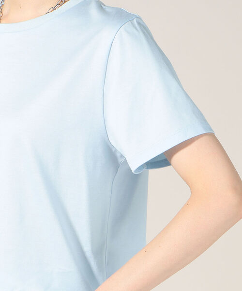 NOLLEY’S Sophi(ノーリーズソフィ)の「sophi BASIC MUJI-T(Tシャツ/カットソー・レディース・ベビーピンク/サックスブルー/オフホワイト/チャコールグレー・38)」の13枚目の写真