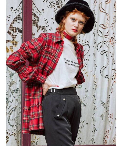 jouetie（ジュエティ）の「ベーシックロゴ ロンT（Tシャツ/カットソー・レディース・ブラック/オフホワイト/グリーン・MEDIUM）」の2枚目の写真