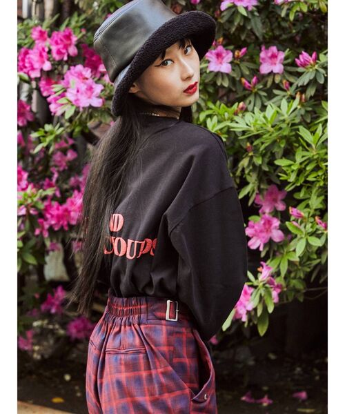 jouetie（ジュエティ）の「ベーシックロゴ ロンT（Tシャツ/カットソー・レディース・ブラック/オフホワイト/グリーン・MEDIUM）」の8枚目の写真