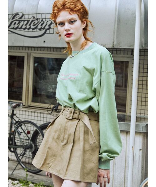 jouetie（ジュエティ）の「ベーシックロゴ ロンT（Tシャツ/カットソー・レディース・ブラック/オフホワイト/グリーン・MEDIUM）」の14枚目の写真