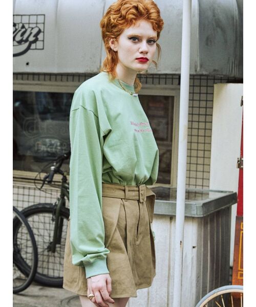 jouetie（ジュエティ）の「ベーシックロゴ ロンT（Tシャツ/カットソー・レディース・ブラック/オフホワイト/グリーン・MEDIUM）」の15枚目の写真