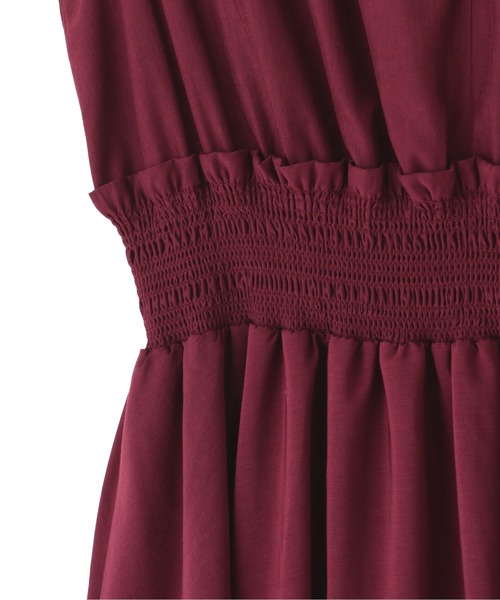 PROPORTION BODY DRESSING（プロポーションボディドレッシング）の「シャーリングフリルワンピース / 1212240605（ワンピース・レディース・カーキ/ベージュ/ボルドー・MEDIUM/SMALL）」の18枚目の写真