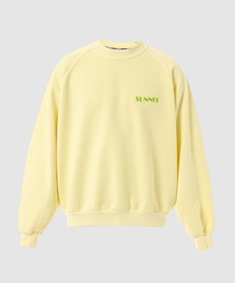 MINI LOGO LIGHT GREEN SWEATER CREAM