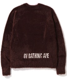 A BATHING APE APEフェイスロゴ　セーター　Ｌサイズ A BATHING APE(アベイシングエイプ) ニット・セーター(メンズ