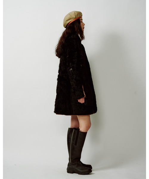 La Maison de Lyllis(メゾンドリリス)の「TIKA ティカ / La Maison de Lyllis メゾンドリリス 2223022(ハンチング/ベレー帽・レディース・ベージュ/ブラック・57cm)」の9枚目の写真