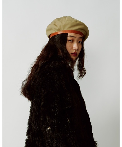 La Maison de Lyllis(メゾンドリリス)の「TIKA ティカ / La Maison de Lyllis メゾンドリリス 2223022(ハンチング/ベレー帽・レディース・ベージュ/ブラック・57cm)」の10枚目の写真