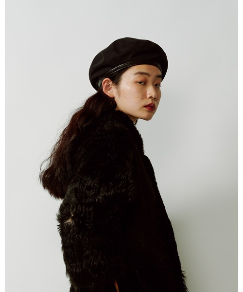 La Maison de Lyllis(メゾンドリリス)の「TIKA ティカ / La Maison de Lyllis メゾンドリリス 2223022(ハンチング/ベレー帽・レディース・ベージュ/ブラック・57cm)」の17枚目の写真