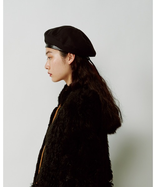 La Maison de Lyllis(メゾンドリリス)の「TIKA ティカ / La Maison de Lyllis メゾンドリリス 2223022(ハンチング/ベレー帽・レディース・ベージュ/ブラック・57cm)」の18枚目の写真