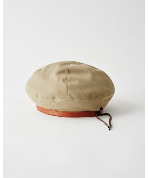 La Maison de Lyllis(メゾンドリリス)の「TIKA ティカ / La Maison de Lyllis メゾンドリリス 2223022(ハンチング/ベレー帽・レディース・ベージュ/ブラック・57cm)」の6枚目の写真